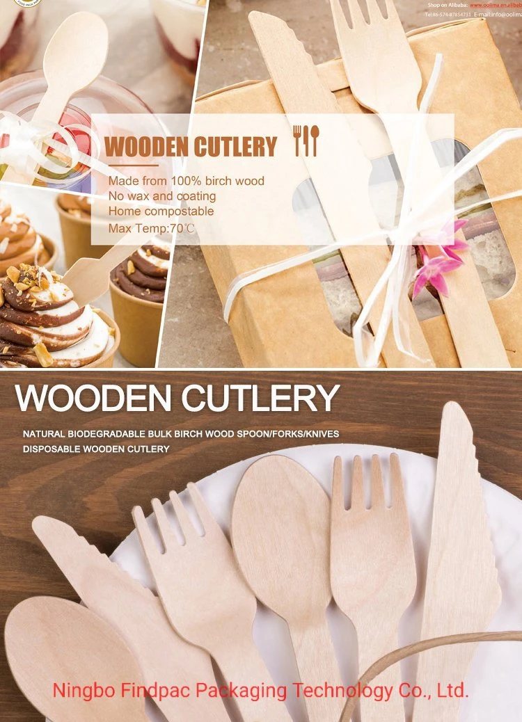 OEM ODM Factory Price Party Disposable Wooden Cutlery Set Disposable Fork