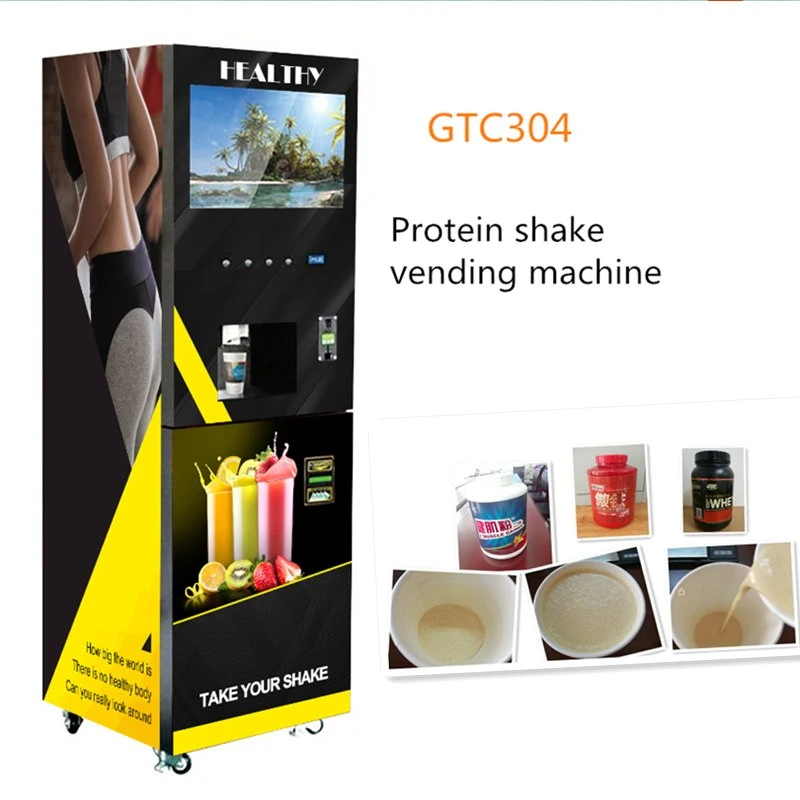 4 Lanes Premixed Powder Vending Machine Cold Beverage Vending Machine