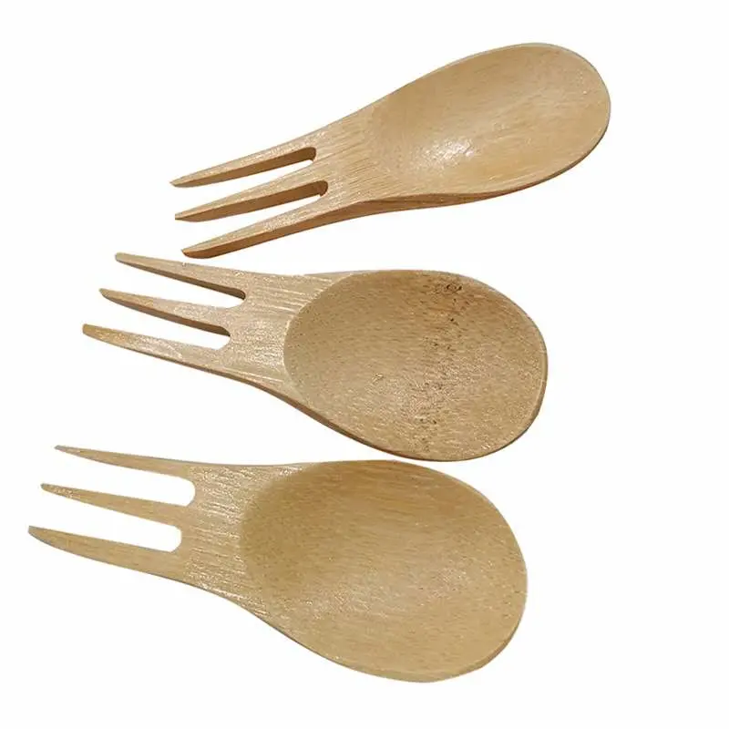 Newest Design Reusable Bamboo Cutlery Sale Bamboo Spork