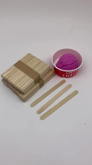 中国卸売使い捨て可能なバーチアイスクリームアイスクリーム用木製スティック